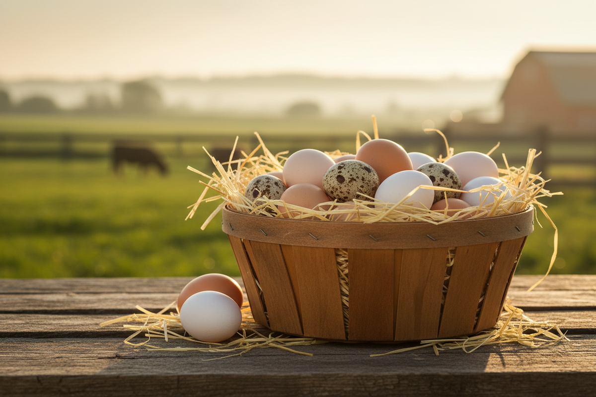 Farm Fresh Local Eggs – One Dozen