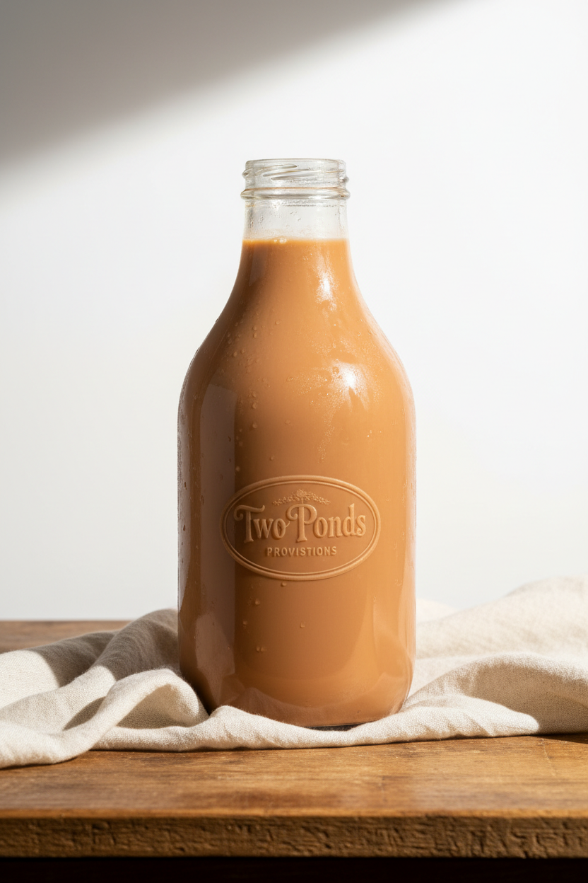Fresh Local Chocolate Milk – Glass Bottle